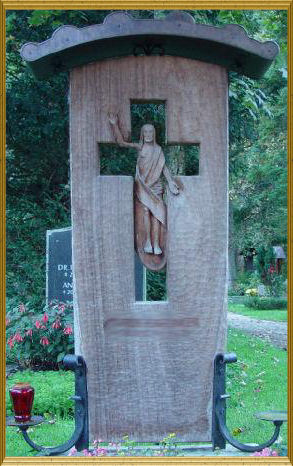 Tomb of oak with RISEN SAVIOUR